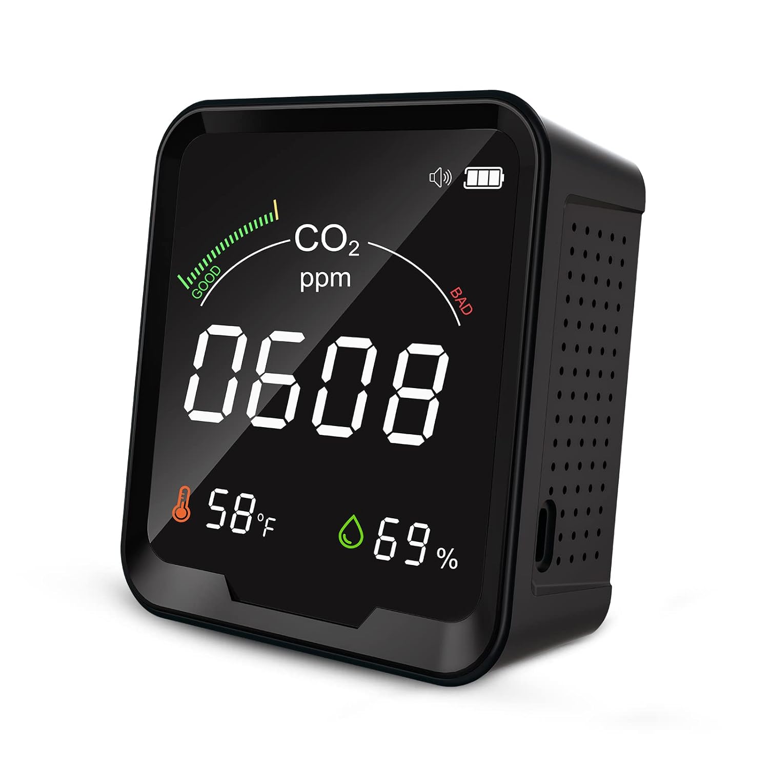 Air Quality Monitor Indoor, CO2 Monitor, 3 in 1 CO2 Kuwait Ubuy