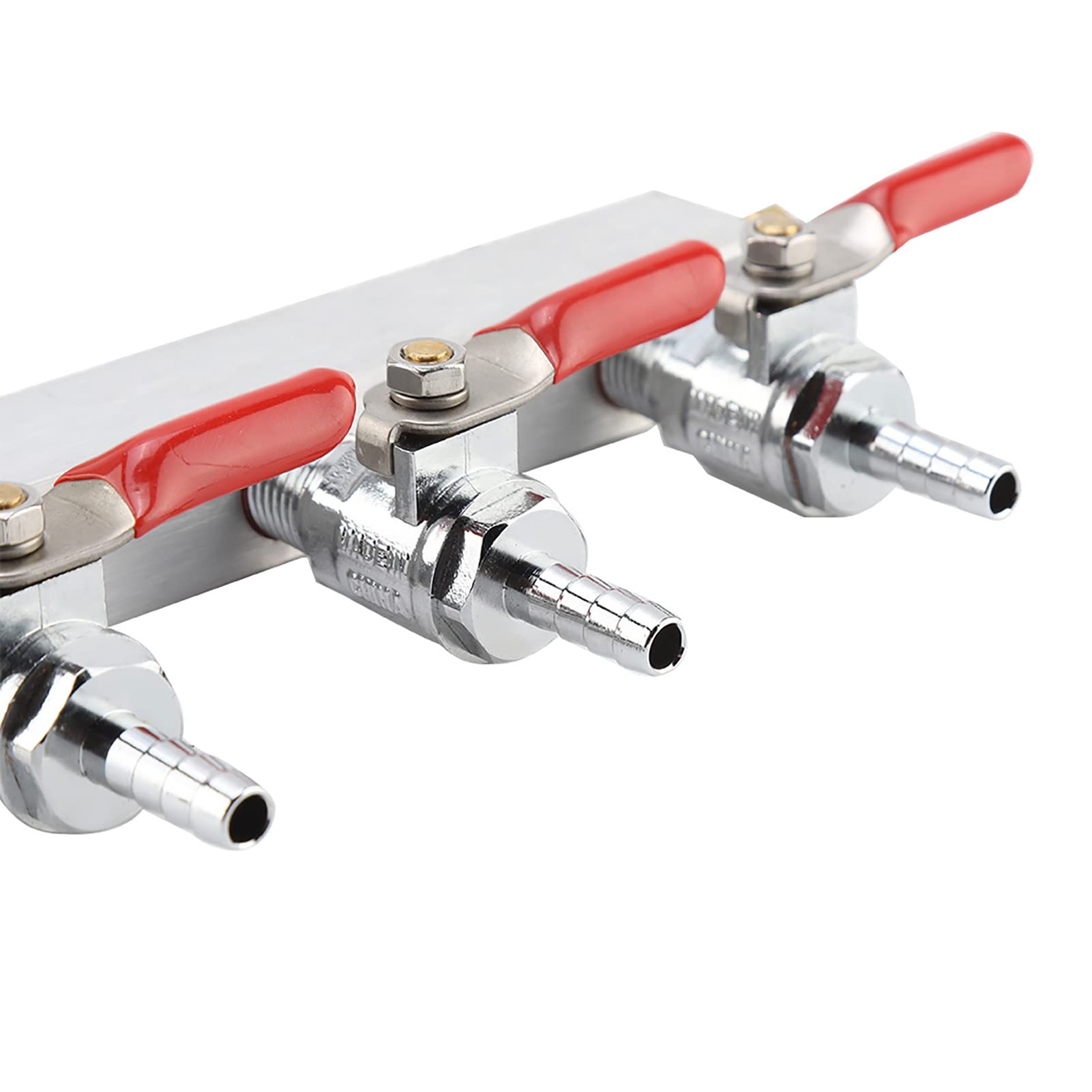 Collecteur de Distribution de Gaz CO2 à 3 Voies, Distributeur de Bière Durable en Acier Inoxydable avec Clapet Anti-retour pour le Brassage Domestique et la Fabrication du Vin