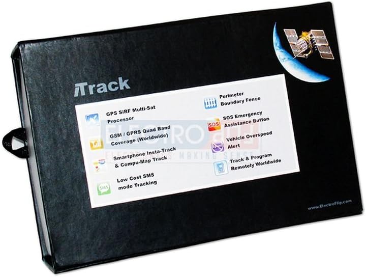 GPS Tracking Device w/Rechargeable Battery & Magnetic Cover for Cars