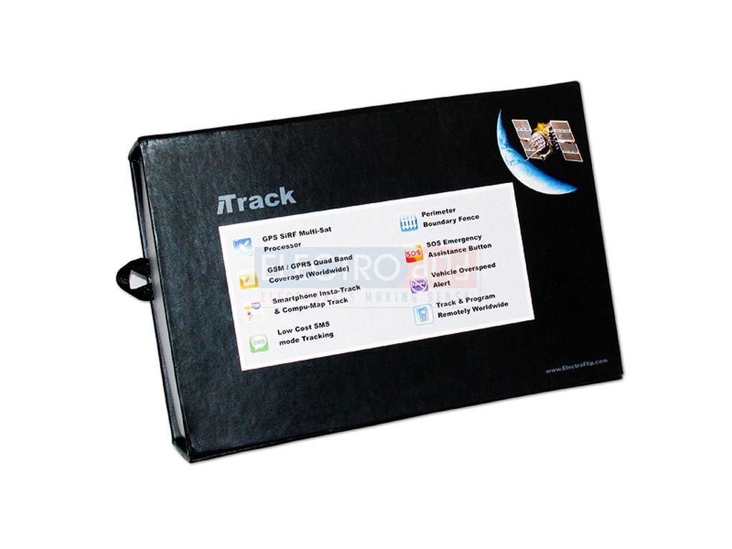 GPS Tracking Device w/Rechargeable Battery & Magnetic Cover for Cars