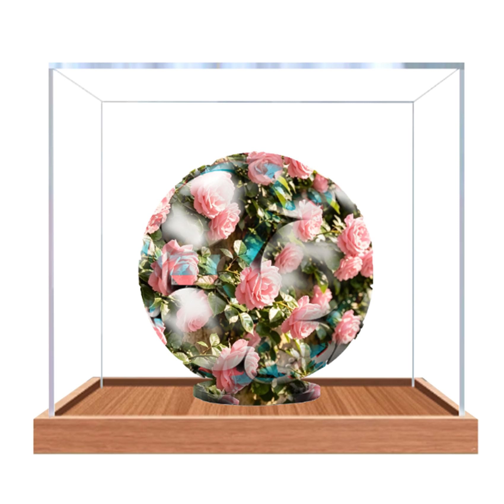 Acrylic Display Case for Le-go 43019 Soccer Model, Dustproof Display Box (display box only) (StyleB 3mm)