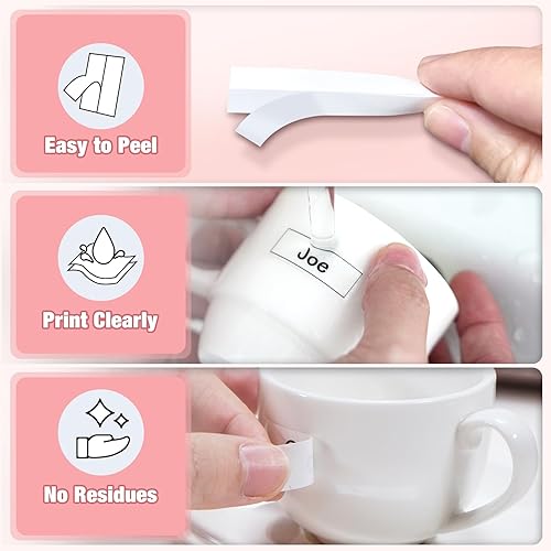 Miniatura 4 de Paquete de 5 cintas de etiquetas M-K231 compatibles con Brother Label Maker, 0.472 in, 0.47, M231, MK-231 M, repuesto para repuesto de Brother