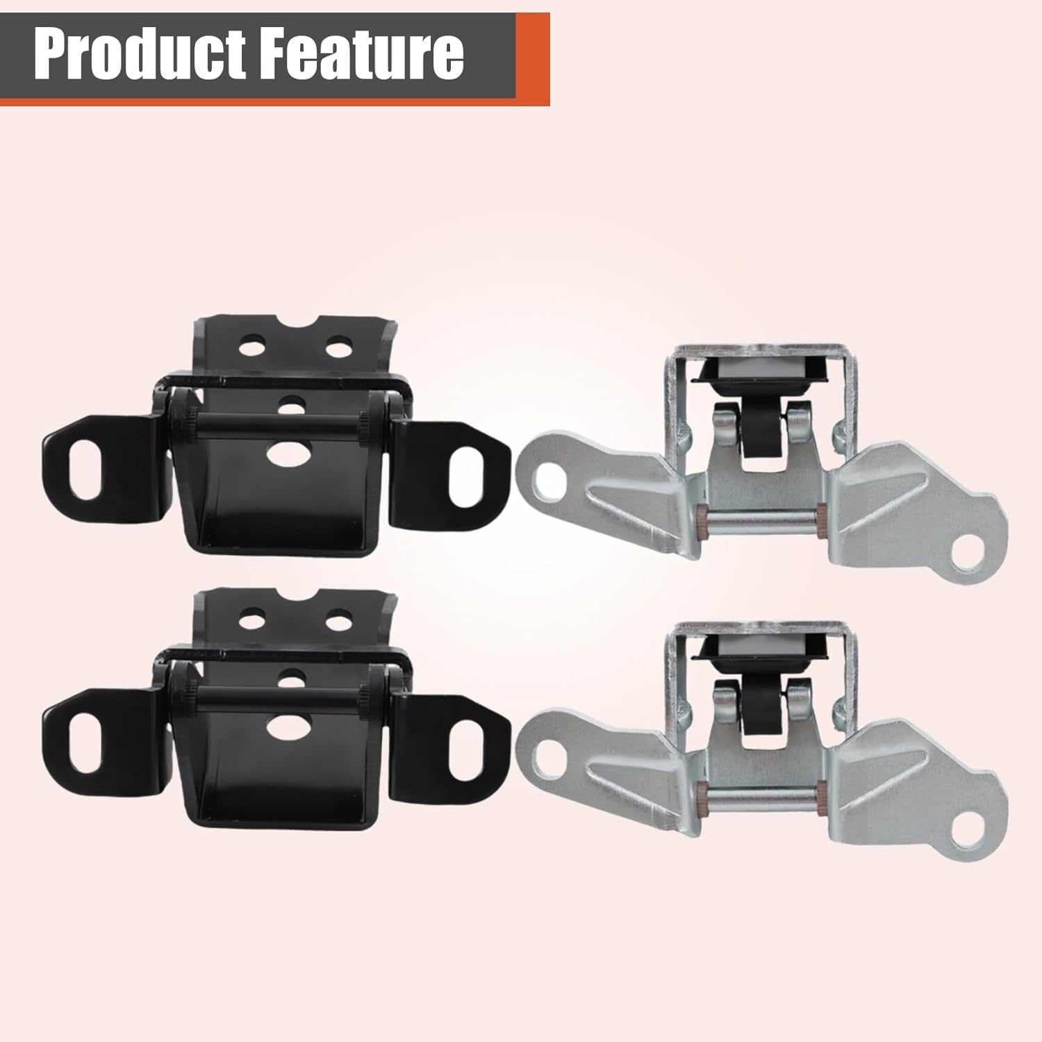 labwork 4PCS Door Hinge Upper Lower Left Right Side Replacement for Bronco F150 F250 F350 1980-1997 E9TZ1522800A E8TZ1522810A