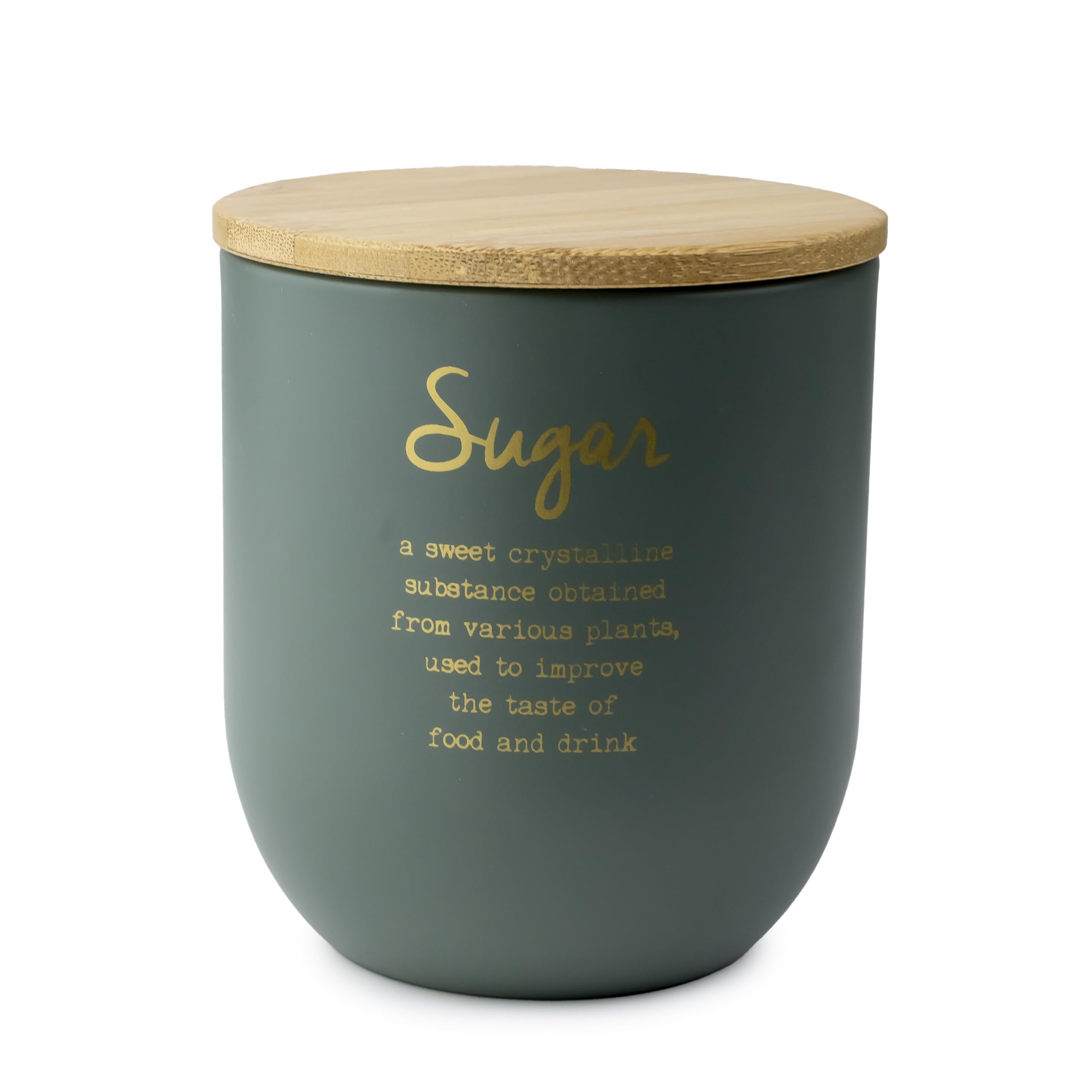 Sugar Canister with Bamboo Lid