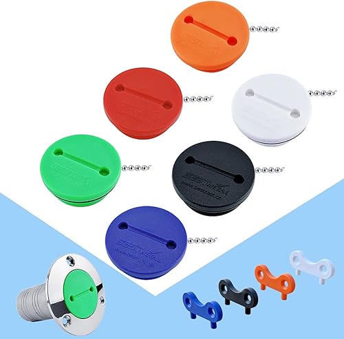 Miniatura 3 de lanema Tapa de relleno de cubierta de nailon profesional con cadena consin llave de 1.5 pulgadas, instalación rápida adecuada para barcos, yates