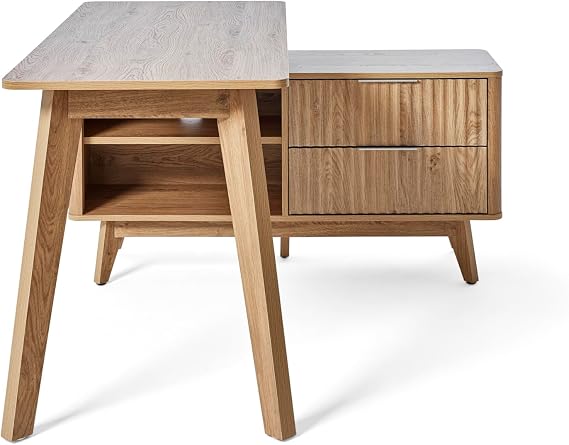 Jahnke Wave C 150 E Montana Corner Desk Oak