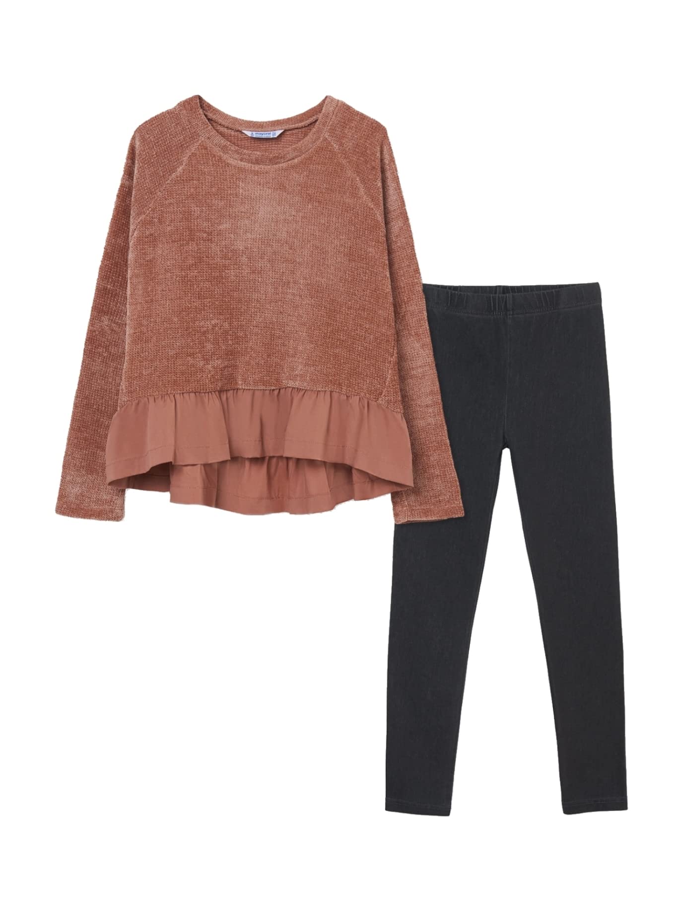 Mayoral Compl.Leggings ciniglia Denim per Bambine e Ragazze Cipria