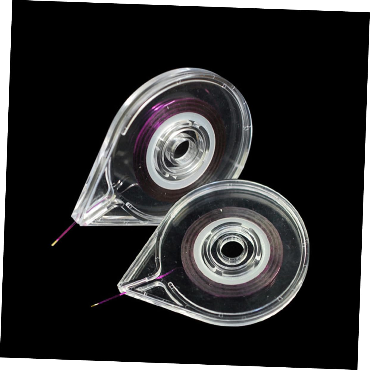 WOONEKY 6pcs Nail Art Striping Tape Holder Easy Use Design Case for Manicure Beauty Convenient Nail Tools Accessories for Creative Art