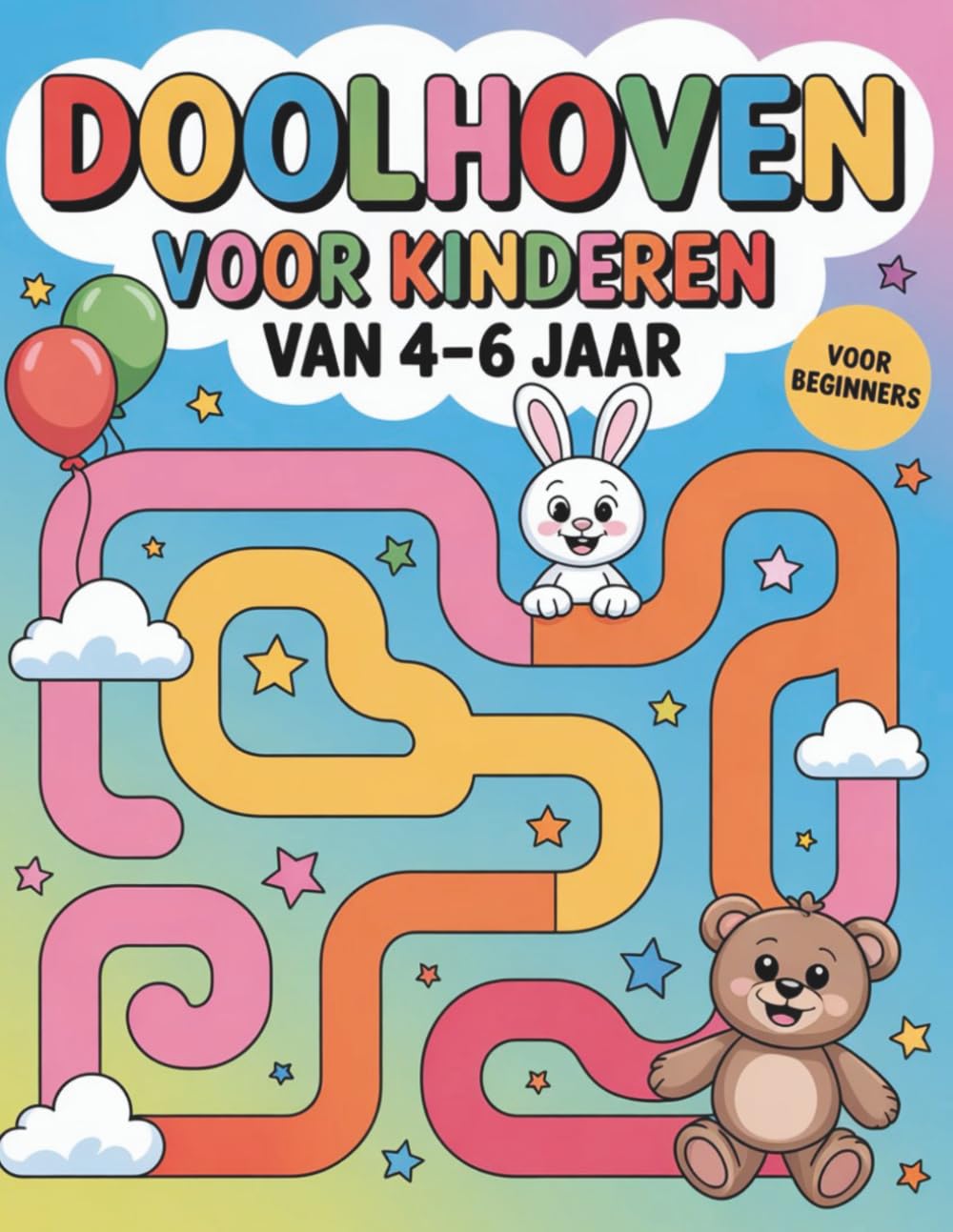 Doolhoven voor Kinderen van 4-6 Jaar: Geweldig Kinderpuzzelboek met 100 Labyrinten Variërend van Eenvoudig tot Uitdagend voor Jongens en Meisjes Vanaf 4-6 Jaar.