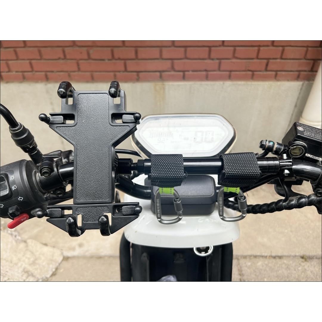 Barra di Bilanciamento per BMW K1200 1997-2009, Traversino Manubrio Supporto Estensibile Asta Stabilizzatrice Accessorio Motociclo,Grey