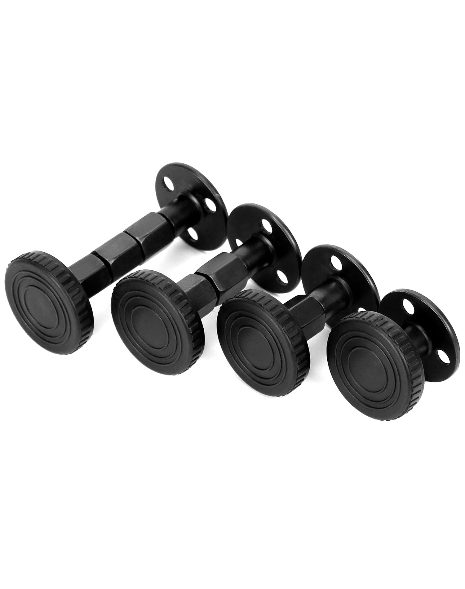 Estructura De Cama Ajustable, Anticolisión, Silenciosa, Ajustable 33 111 Mm Adecuada Para Camas Sofas Mesas Juego De 4 Piezas Color Negro 97333457