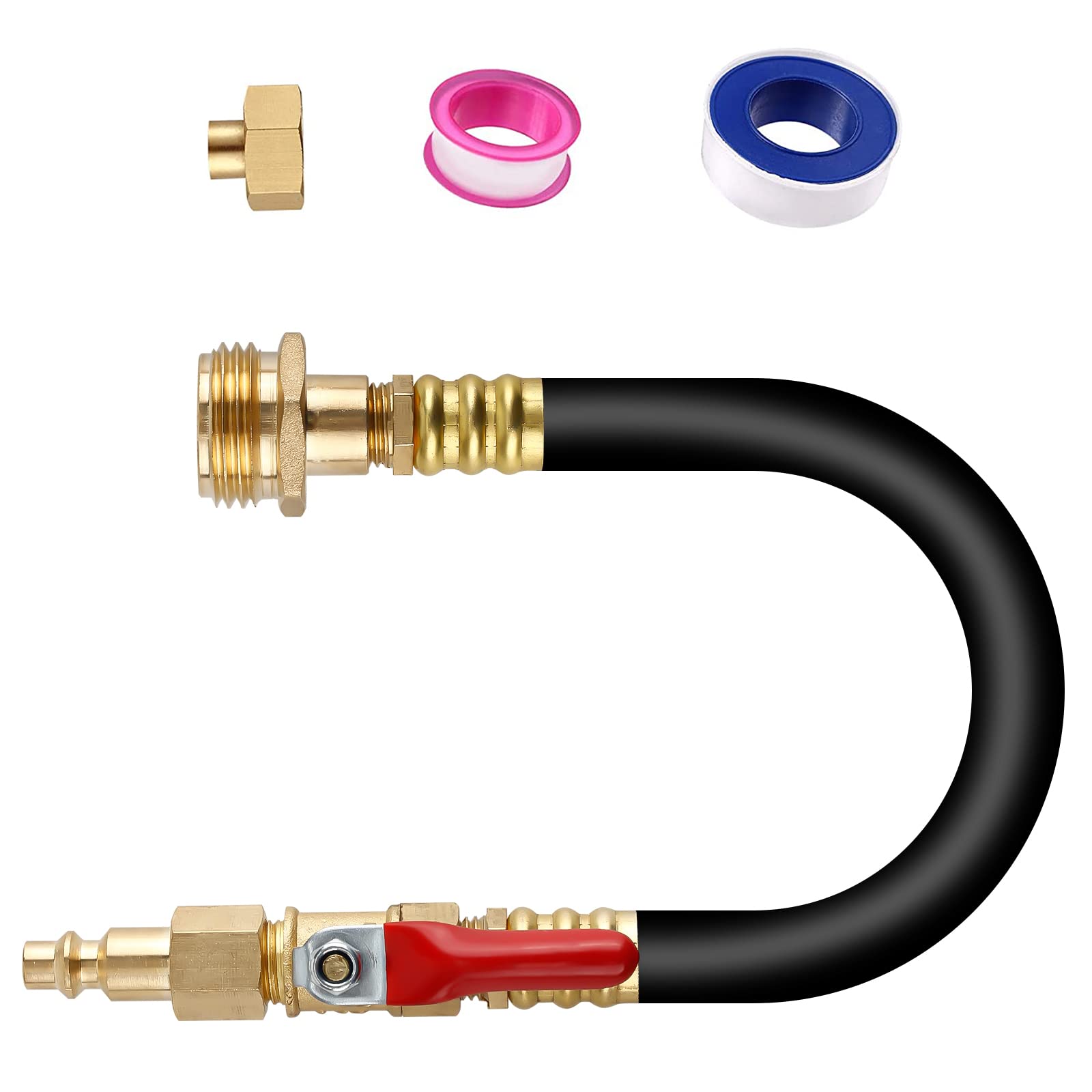 Buy RV Winterizing Kit Sprinkler System Blow Out Adapter,16 Inch Air Compressor Kit Quick