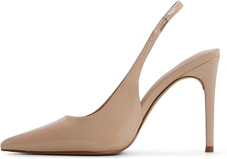 Call It Spring Womens Daniellaa Vegan Pointed-Toe Slingback Heeled Pump