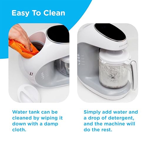 Miniatura 7 de Máquina para hacer alimentos para bebés, procesador de alimentos para bebés, vaporera, licuadora; para cocinar y mezclar los alimentos saludables