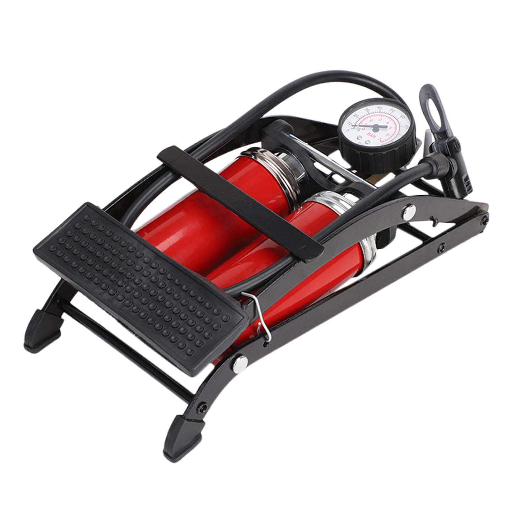 BESTonZON Fußpumpe Inflator Zyklus Fahrrad Luftdruck Pedalluftpumpe Luftdruck der Pedale