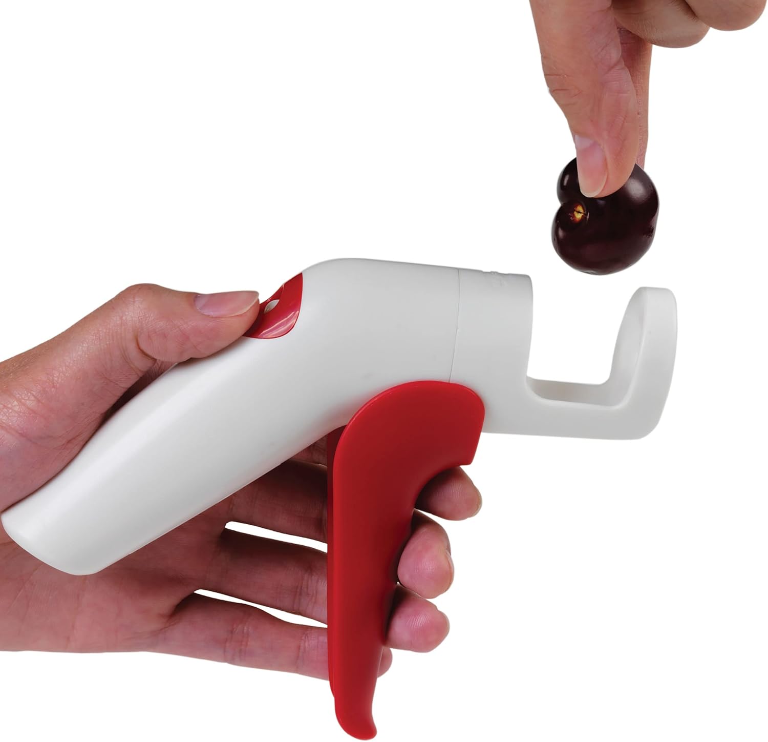 Chef'n QuickPit Cherry and Olive Pitter, Red