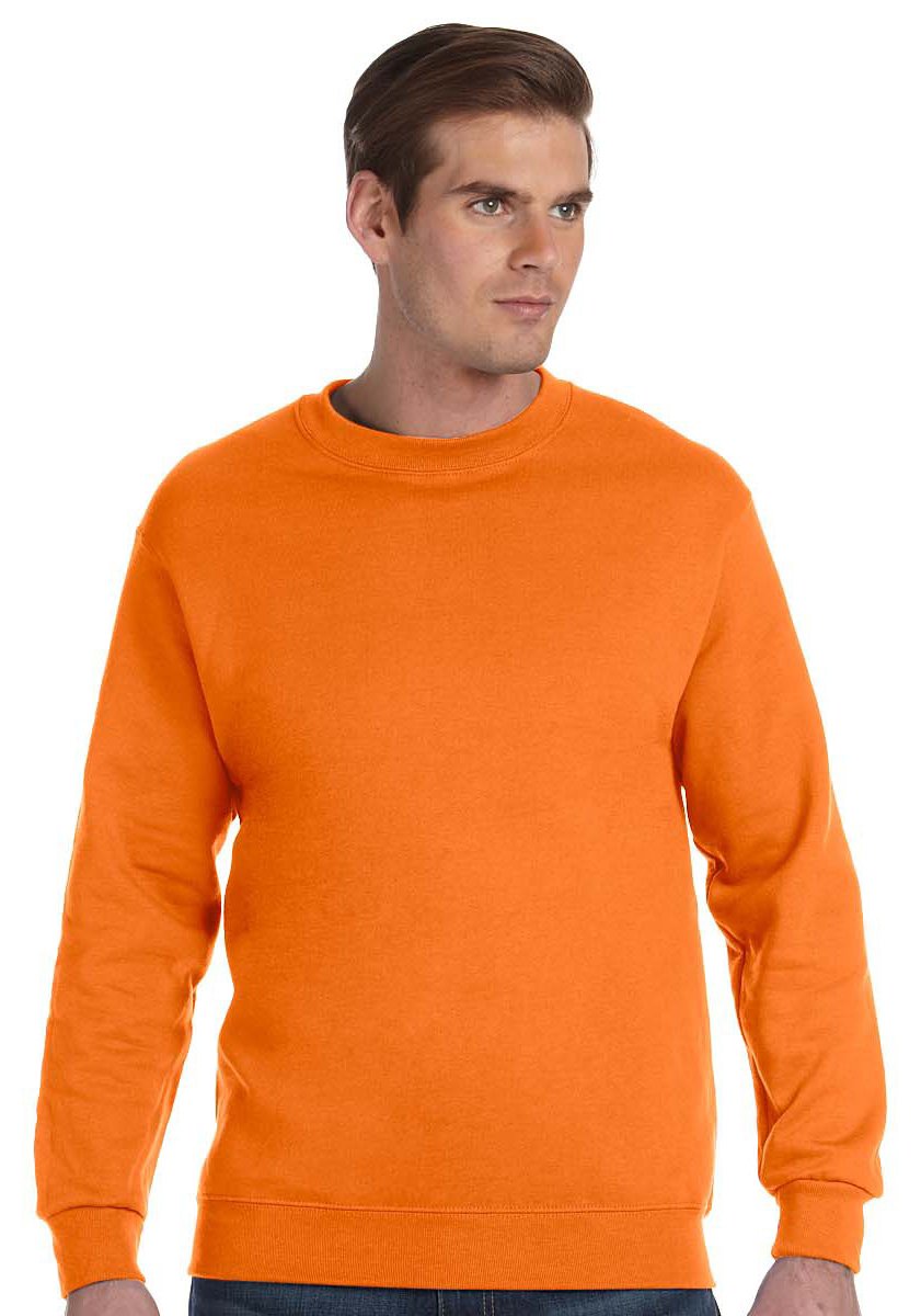 Gildan Men's Safety Orange Sweatshirt - Orange - Medium