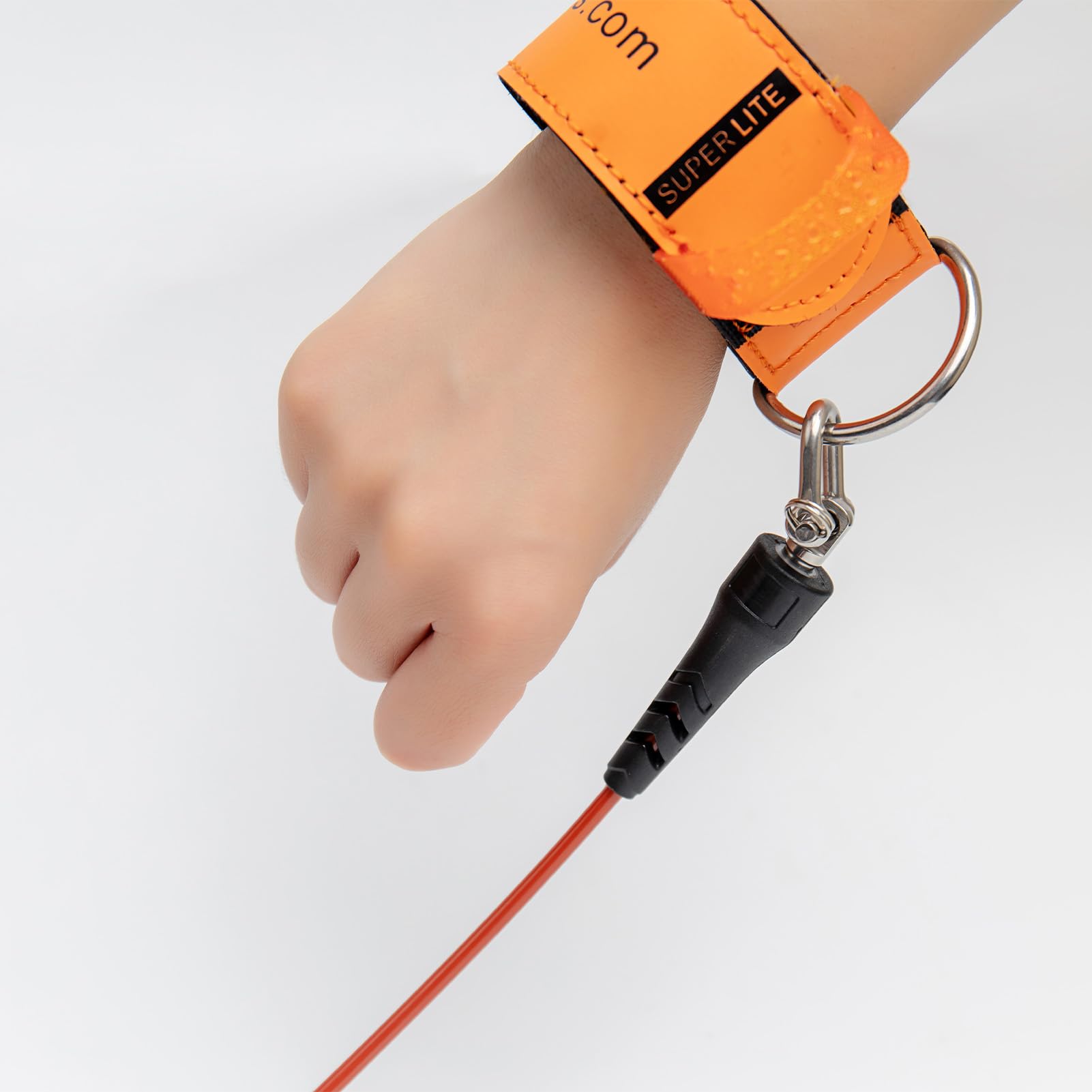 Eacam Hochelastische Sicherheitsleine Zum Tauchen mit Weichem Gummiarmband für Tiefseetraining, 1 M