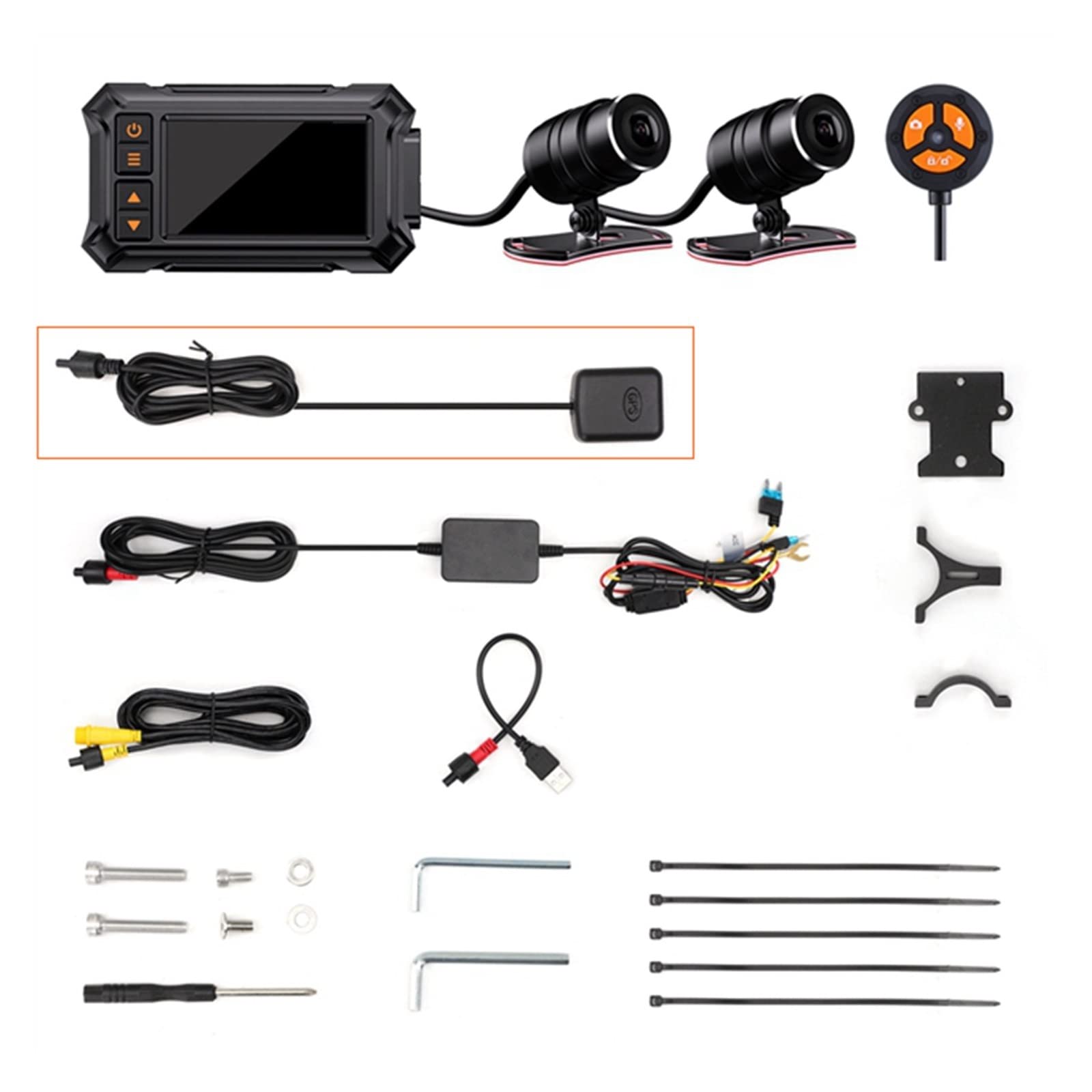 Dashcam para motocicleta con GPS integrado y doble lente impermeable para máxima seguridad vial 8