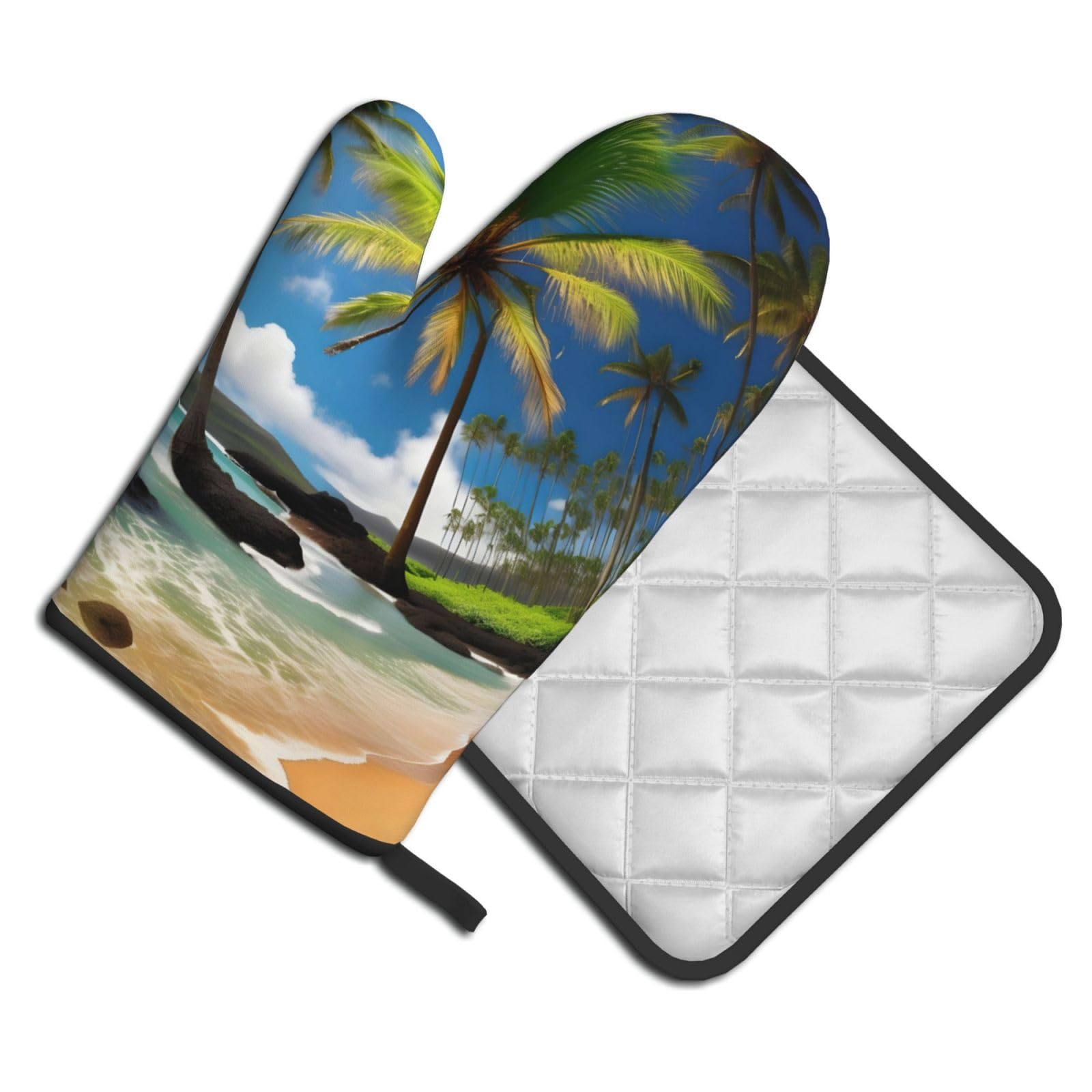 Ovenwanten en pannenlappen set van 4 Happy Valentine's Day
