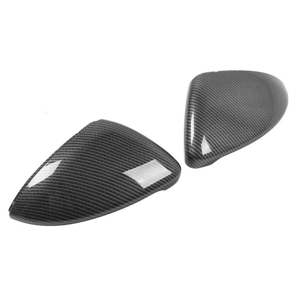 Copri specchietto retrovisore, 2 Pezzi Copri specchietto retrovisore in Fibra di Carbonio ABS Adatto per Golf 7 2014-2018