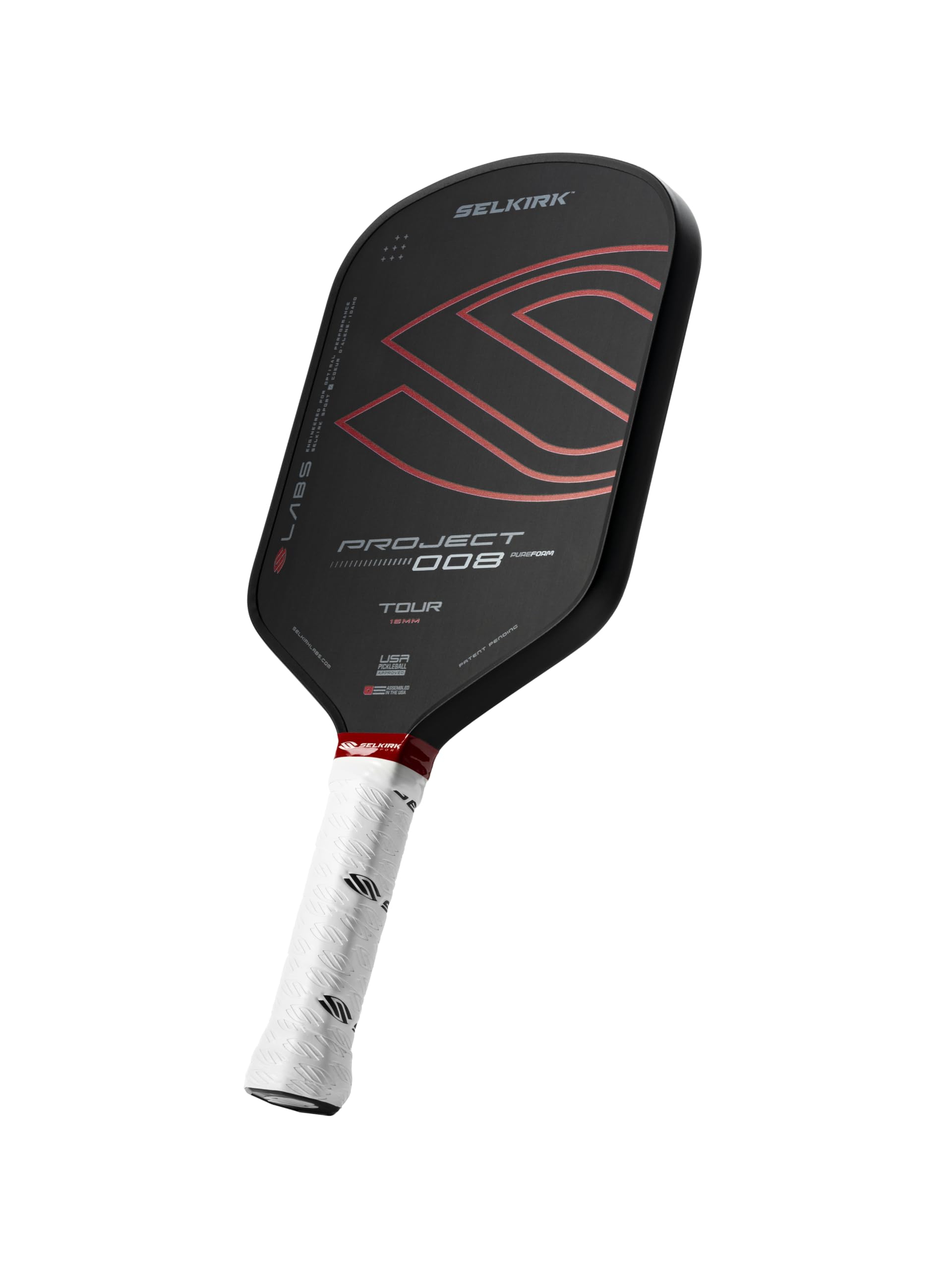 Selkirk Sport Labs Project 008 Pickleball Paddle | Carbon Fiber | Tour 16mm