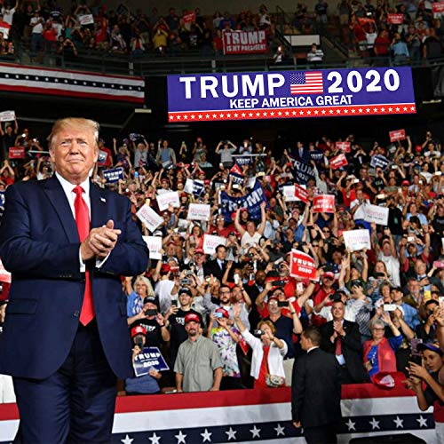 Large Trump 2020 Keep America Great Banner Outdoor Decorations - Donald Trump for President 2020 Banner Sign - Yard, Advertising, Outdoor & Indoor Hanging Decor
