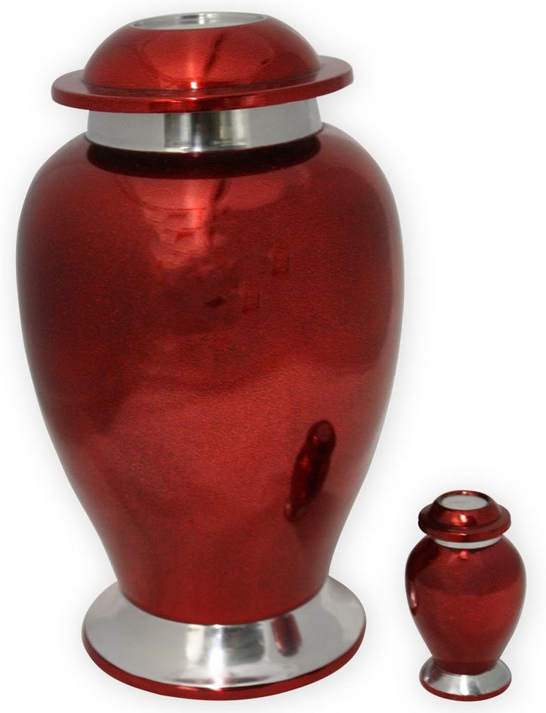 Ruby Metal Urn by Beautiful Life Urns