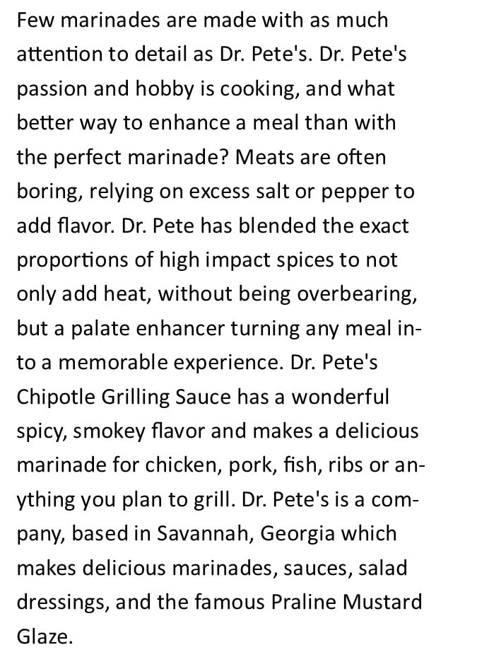 Miniatura 2 de Dr. Pete's (Salsa Chipotle para asar (paquete de 2))