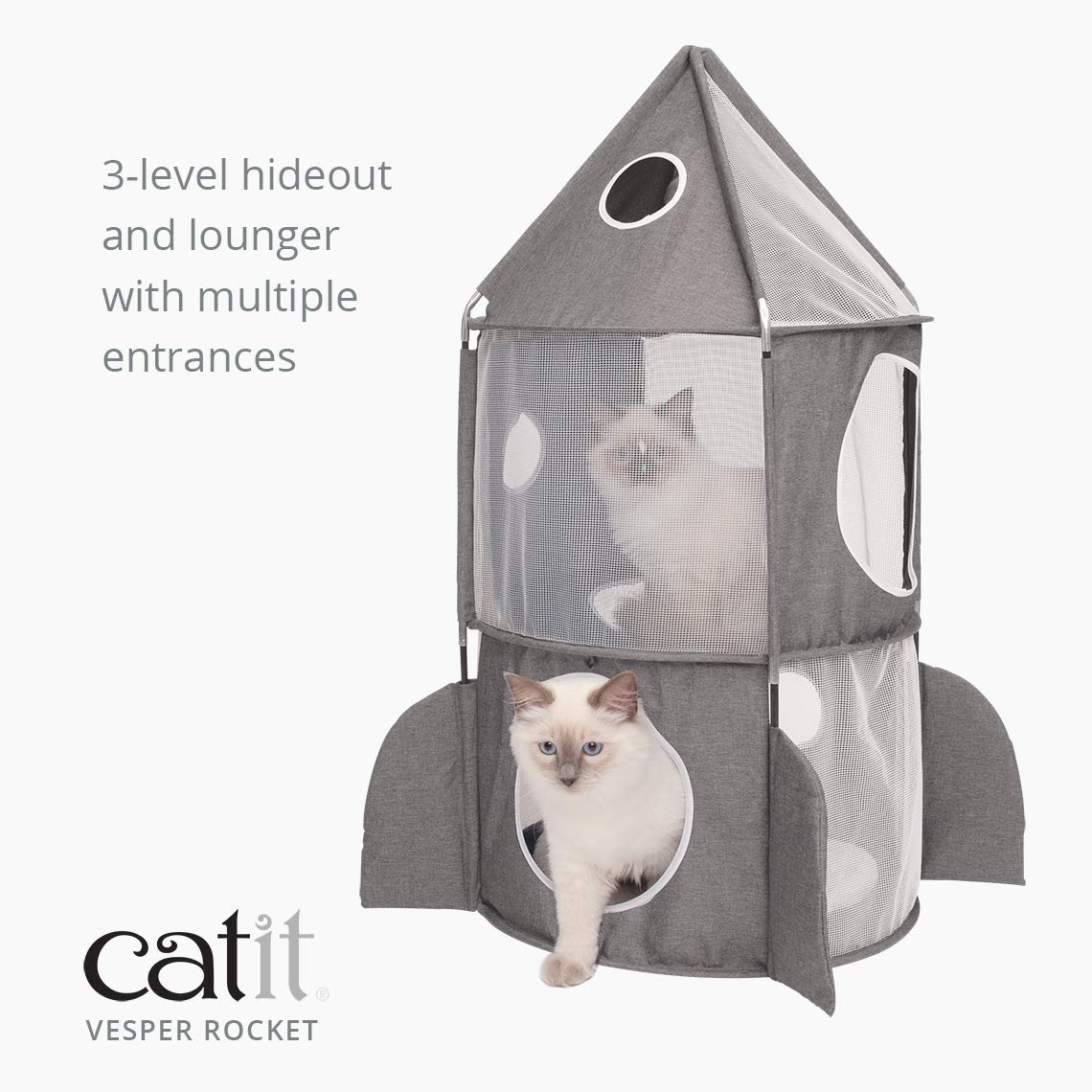 Catit Catit Vesper Rocket, Gris 3300 g