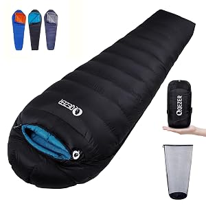 Down Sleeping Bag for Adults 0 F 10 F 15 F 20 F Backpacking Sleeping Bag for Cold