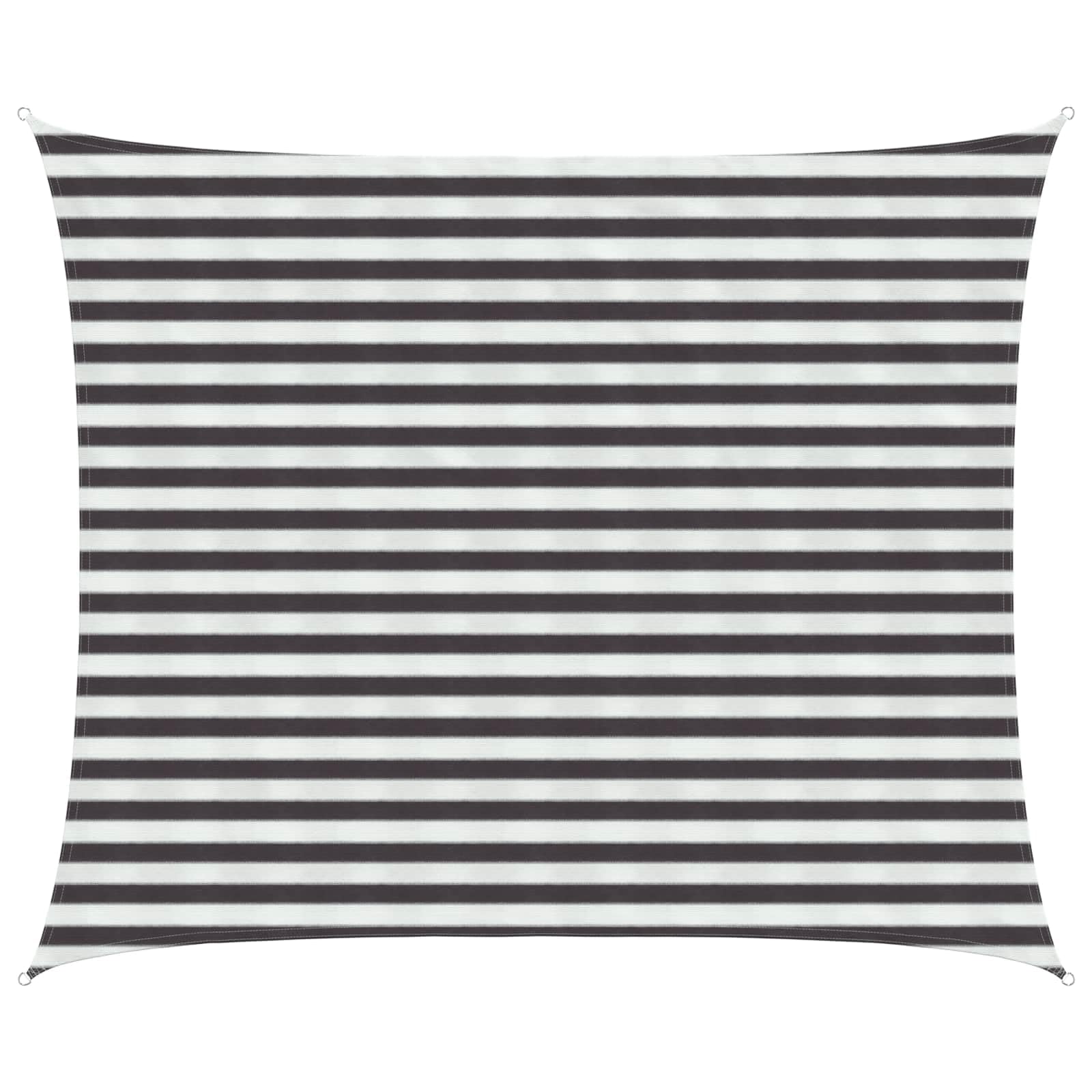 vidaXL Sunshade Sail Anthracite and White 2.5 x 3 m HDPE, Garden and Terrace, Modern Sunshade Sail, Outdoor Shades, UV Blocking Cover, Wind Permeable Canopy for Balconies, Awning Solutions — image 1