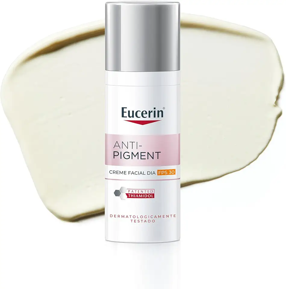 EUCERIN Creme Facial Antimanchas Dia FPS30 50ml, Anti-Pigment, Clareador, Thiamidol, Diurno