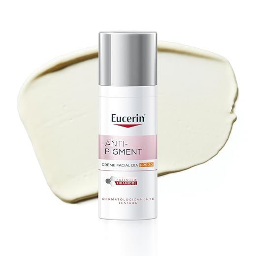 EUCERIN Creme Facial Antimanchas Dia FPS30 50ml, Anti-Pigment, Clareador, Thiamidol, Diurno