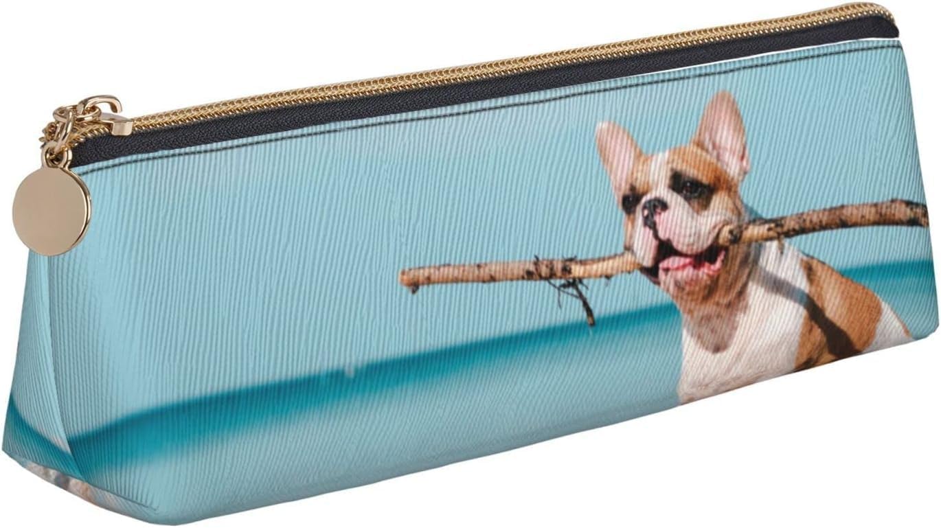 フレンチブルドッグ ブチ ペンケース 大容量 筆箱 革 おしゃれ かわいい シンプル グッズ 雑貨 ペット雑貨 三角ペンケース ふでばこ ペンケース  バイカラー 革 本革 プリズムレザー レディース 三角 シンプル おしゃれ かわいい 筆箱 corale コラーレ ☆送料無料(北海道 ... フレンチブルドッグ ペンケース 大容量 筆箱 多機能 おしゃれ レザー 革 男の子 女の子 子供 シンプル 高校生 大学生 社会人用