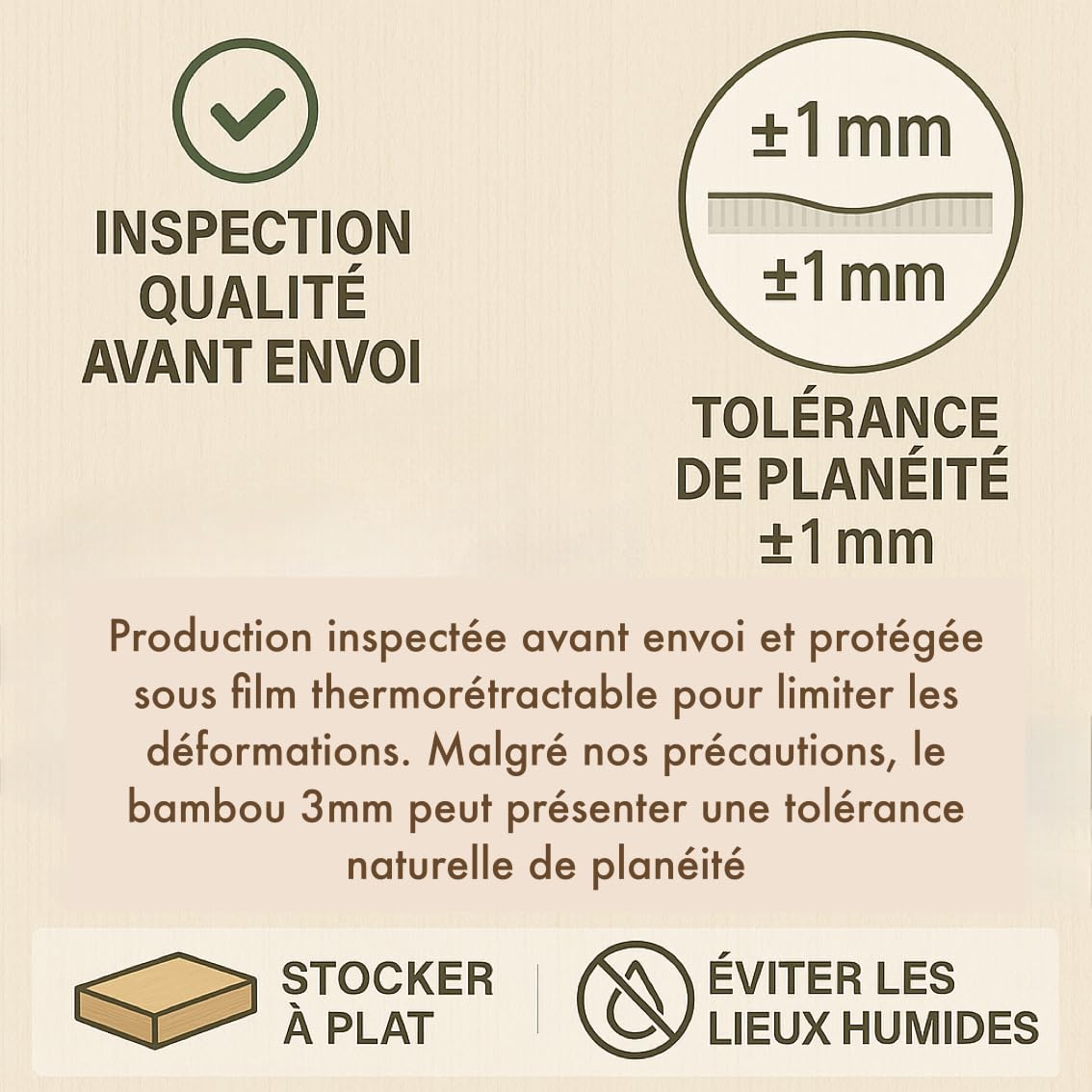 Lot de 20 Panneaux Contreplaqué Bambou A4 (29,7×21 cm, 3 mm) – Bois écologique pour Découpe Laser fort contraste, Gravure, Pyrogravure, Modélisme 3D et miniature, DIY et Peinture, Cadeau.