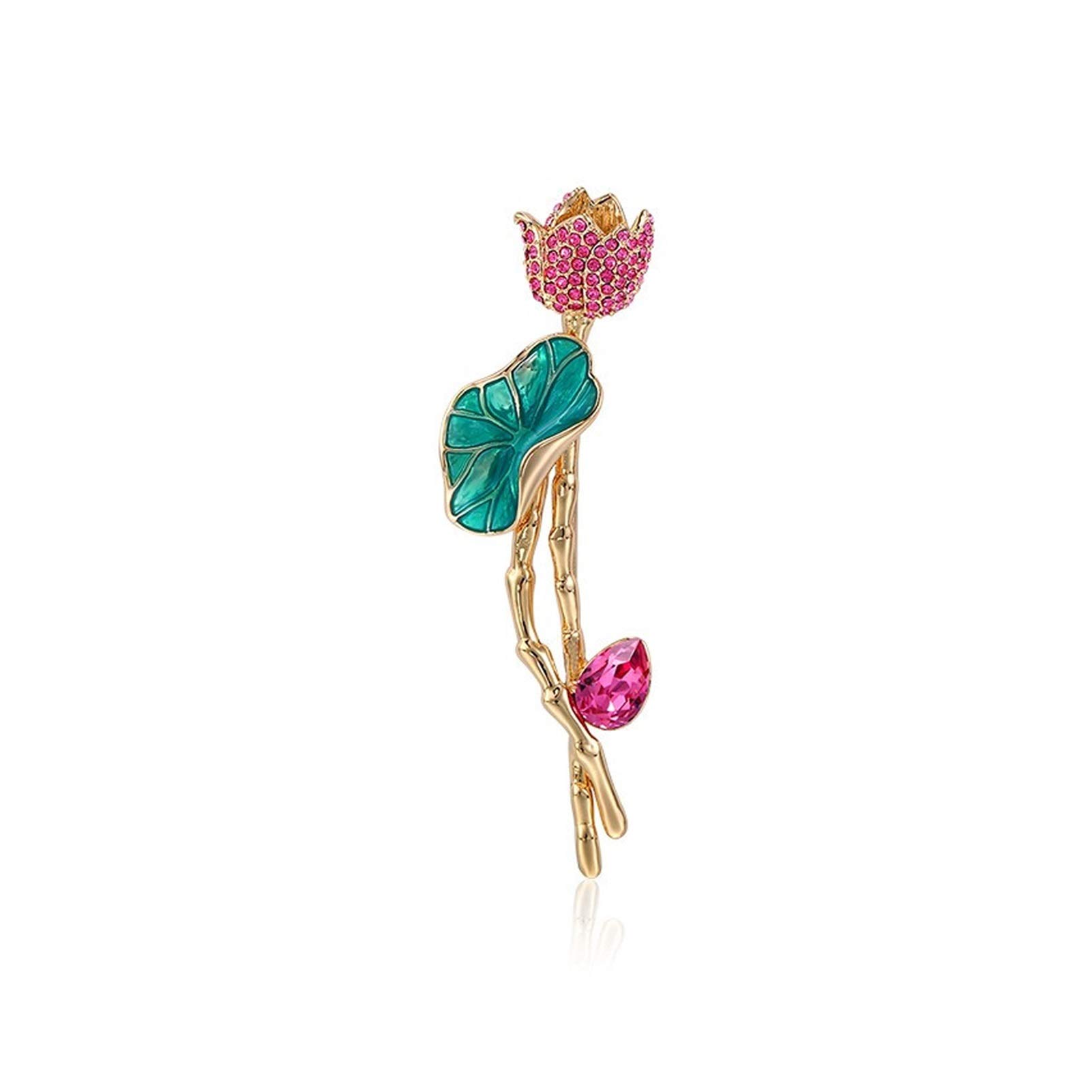 ZHSHYS Broche de Mujer Alfileres Broches de Cristal para Mujer Broche Elegante Abrigo para Chal Accesorios de decoración Joyas Regalos para mamá Broches de