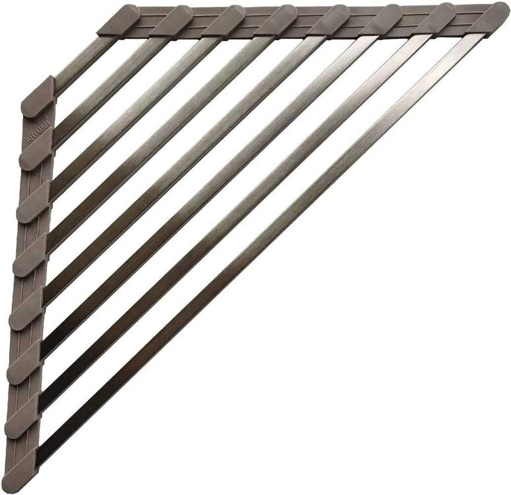 Buy Ahyuan Corner Sink Dish Drainer Over The Sink Dish Drying Rack Corner Dish Rack SUS304 Cubic