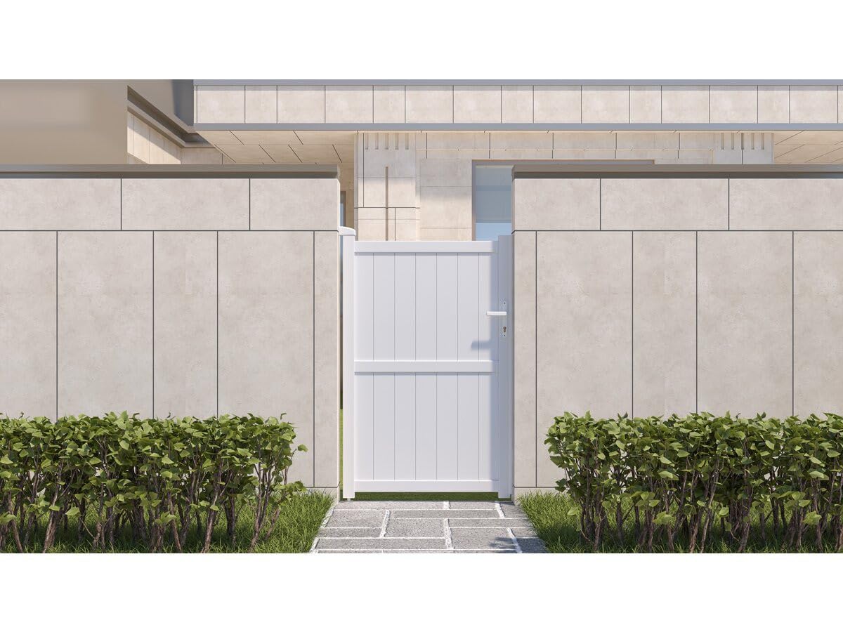 Puerta jardin aluminio Lola - 101.2 x 155.9 cm - Blanco