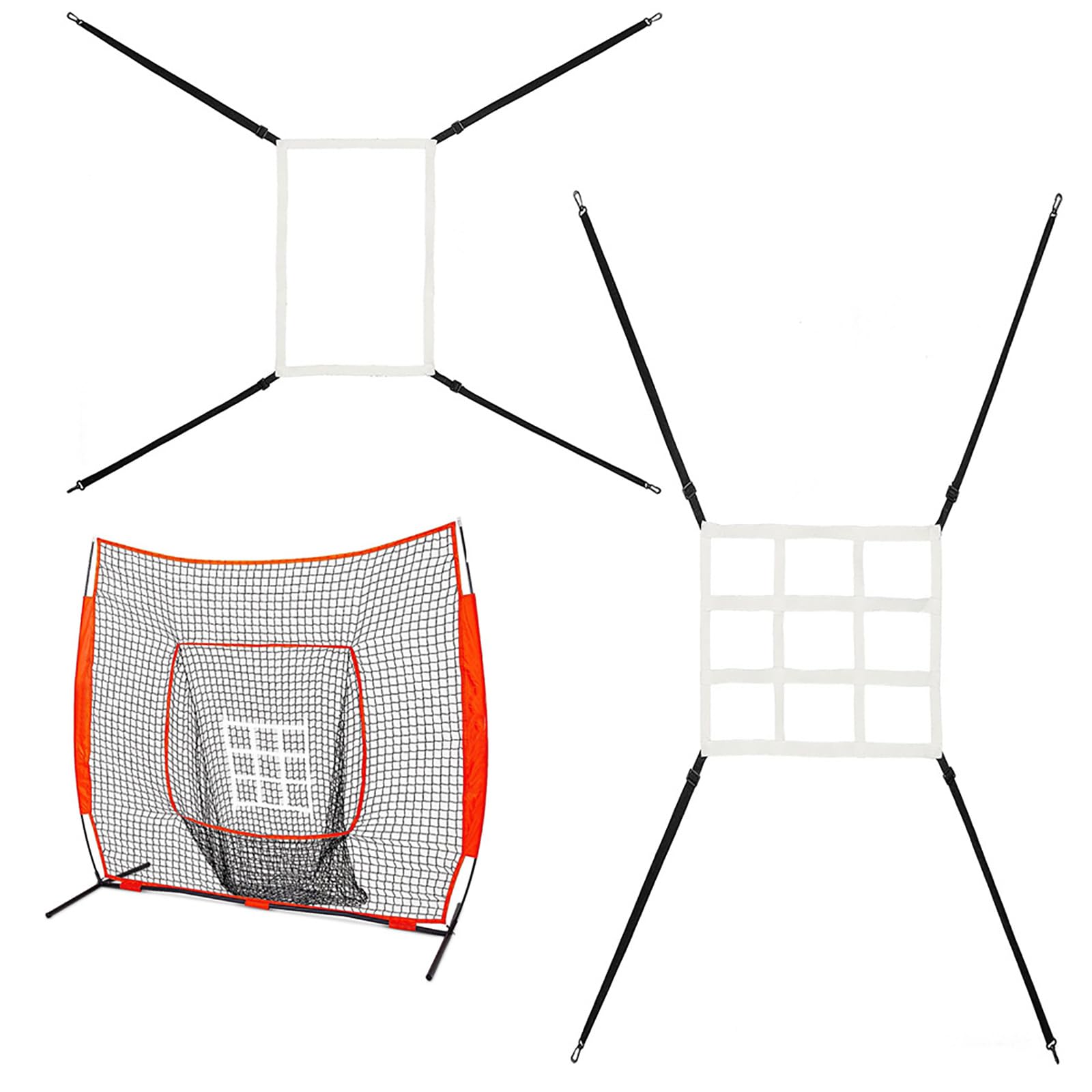 Pitching Targets Pratica Precisione Allenamento Lancio Per Colpire Regolabile Strikes Zone Target Baseball Softball Net