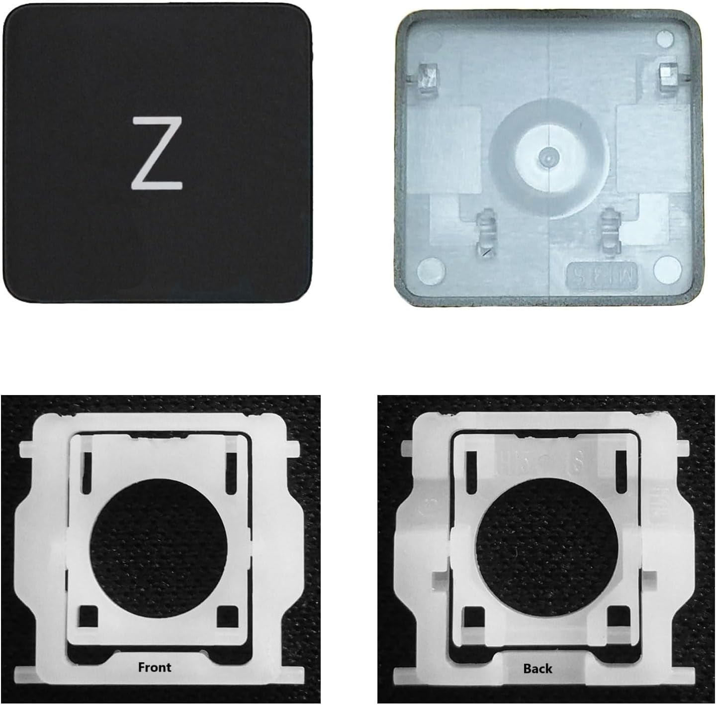 Individual Key Cap with Hinge Replacement for (M1 M2) MacBook Pro A2141 A2251 A2289 A2338 A2442 A2485,Replace for MacBook Air A2179 A2337 A2681 Keyboard Keycap (Z Key)