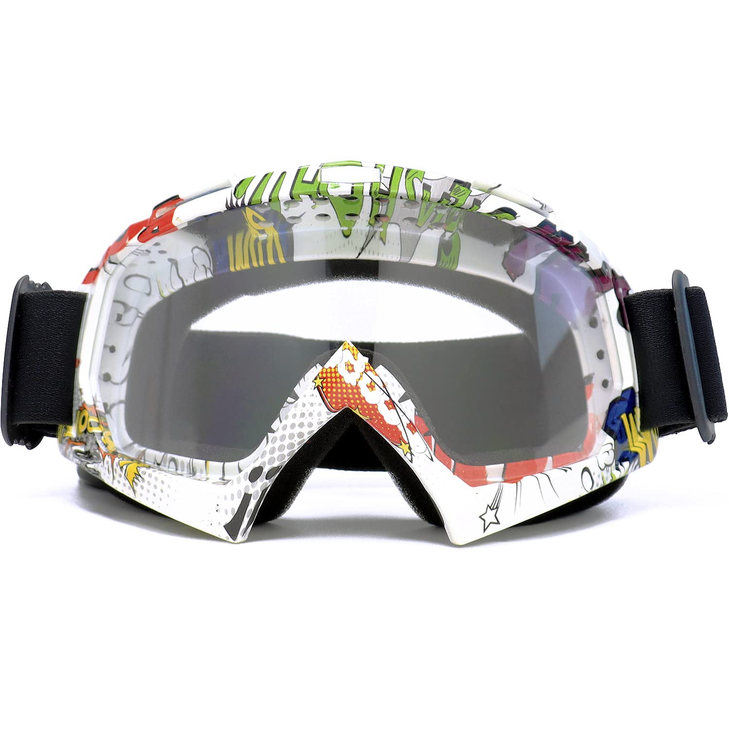 SPOSUNE Dirt Bike ATV Goggles UV400 Motorcycle Goggles Motocross Riding Goggles ATV Windproof Dustproof Dirtbike Off Road Goggles for Adults Men Women Youth