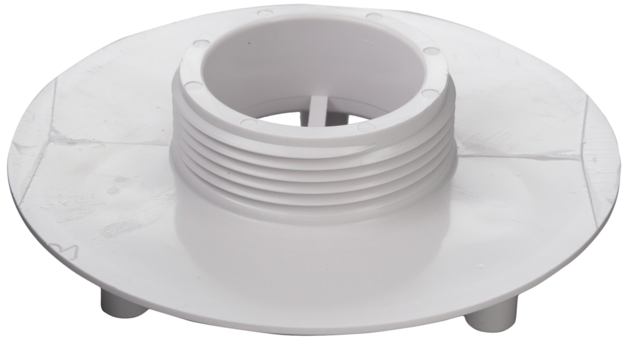 Aquastar 415T101 Bulkhead with 1-1/2-Inch Threaded, 4-Inch, White