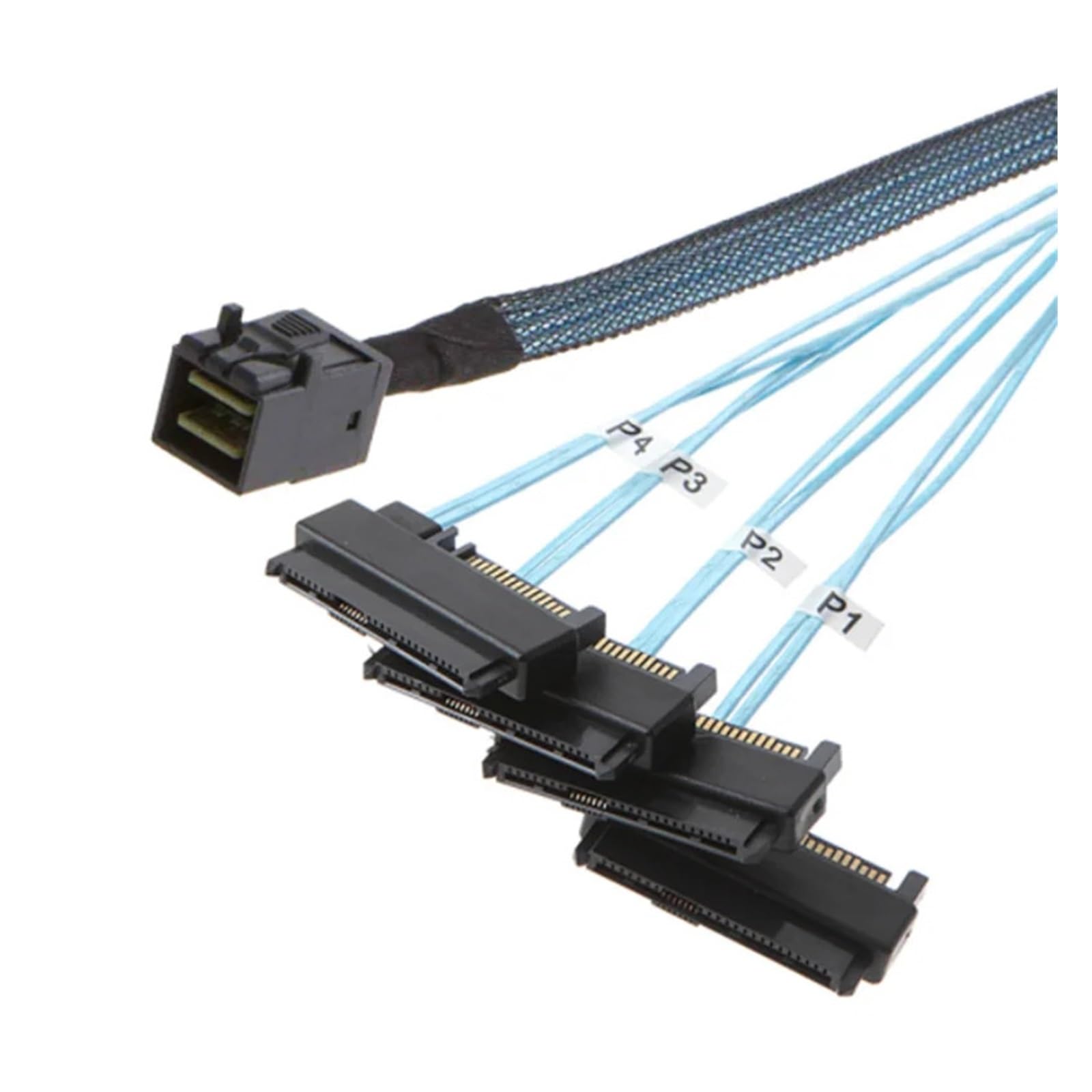 Nuovo SFF-8643 a 4 SFF-8482 Interno MI NI S*A*S 3.0 HD a 4 29pin SFF 8482 Connettore con S*A*S 15pin Porta di Alimentazione 12GB/S Cavo 0,5 m 1 m (0,5 m)