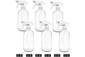 6 Pack of 16 oz Glass Spray Bottles