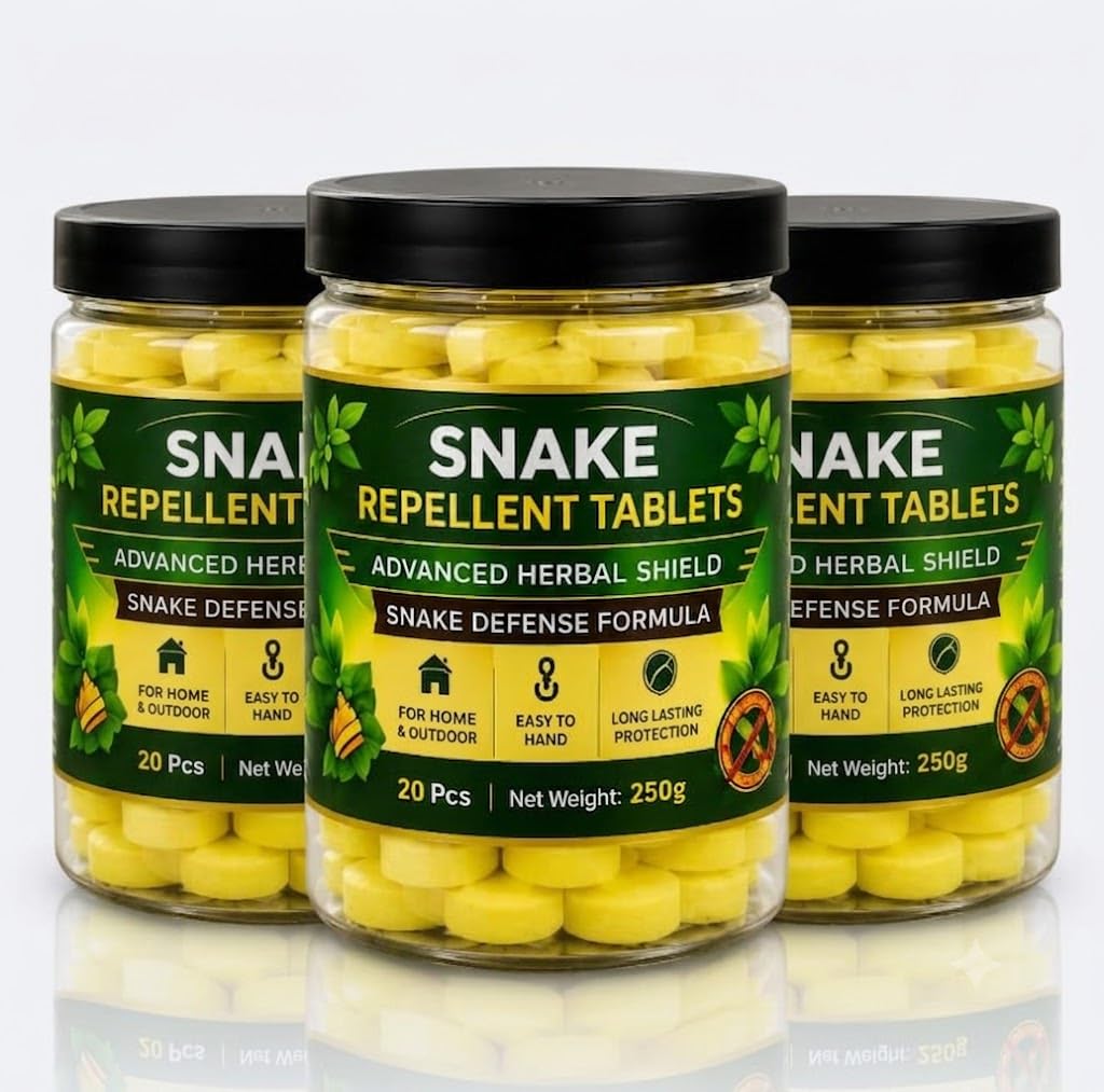 Herbal Snake Repellent Tablets for Home, Garden, Balcony & Outdoor Use | Natural Snake Away Formula | Long Lasting Pest Control | Easy Placement Non-Toxic Protection Tablets (100_gm, PACK_OF_3)-picture-12