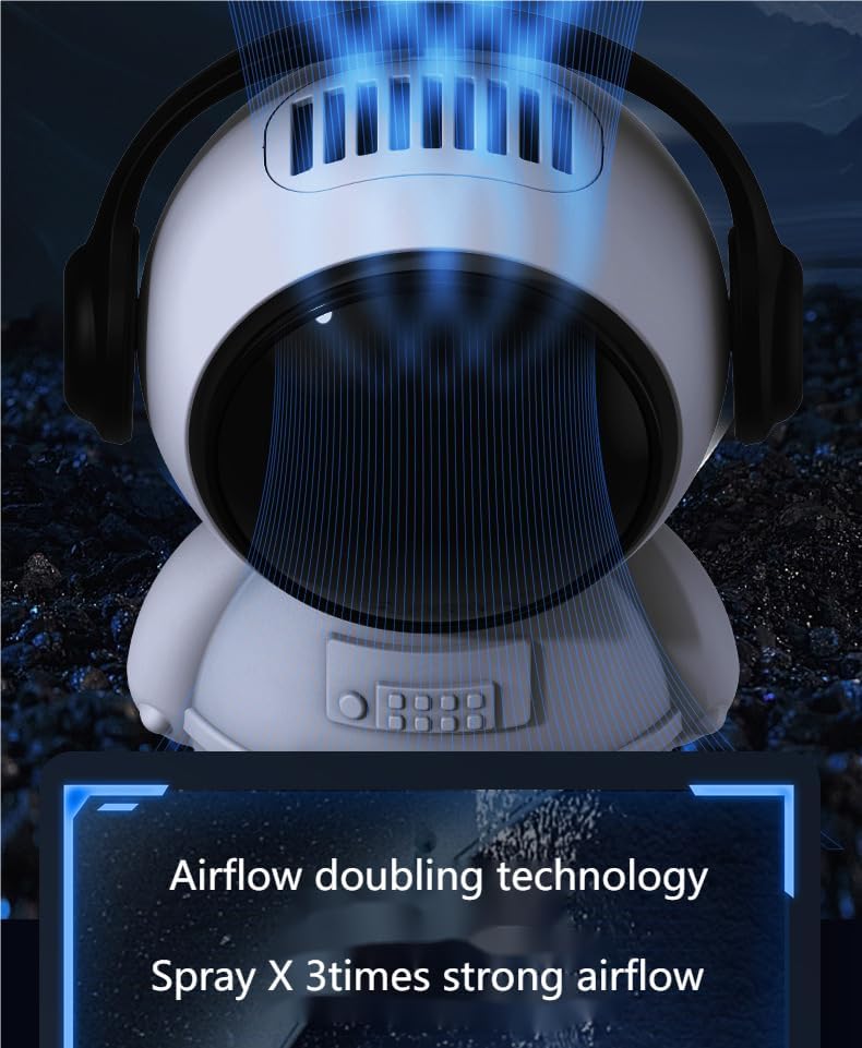 Miniatura 5 de Ventilador colgante de cuello de astronauta sin hojas