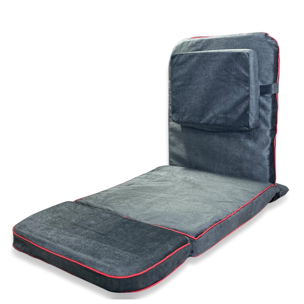 Kawachi Advance Portable Foldable Relaxing Meditation Floor Chair, Yoga Chair Study, Reading and Pooja Chair Grey