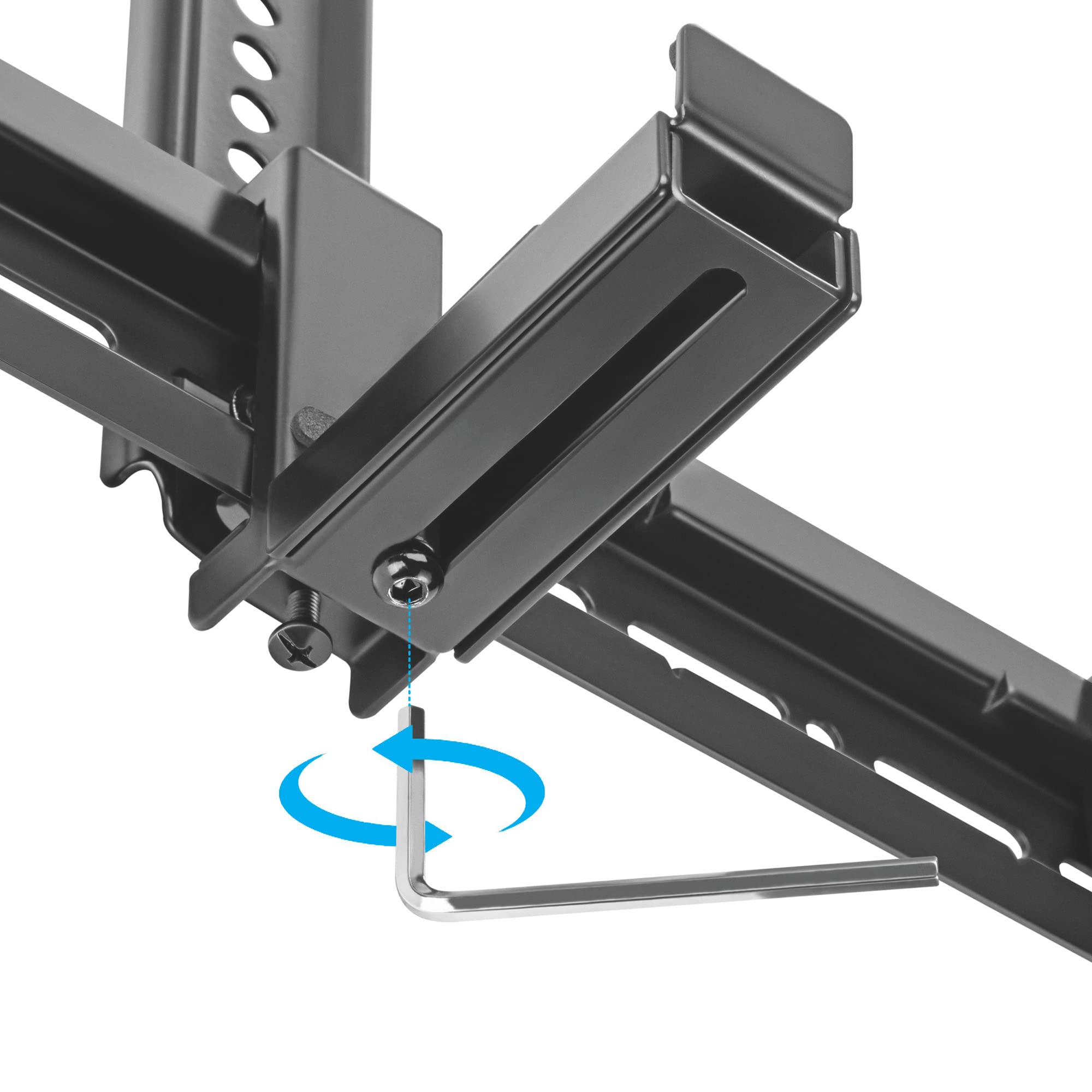 Manhattan 461849 supporto da parete per casse acustiche Plastica, Acciaio Nero