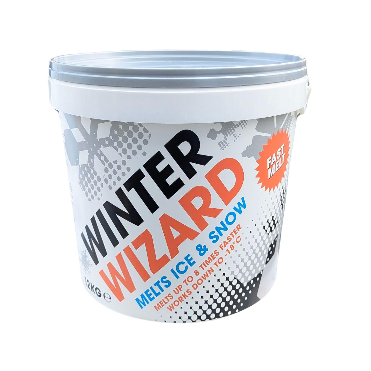 Fast De-Icer Salt for Clearing Paths and Driveways of Ice and Snow Cleaner Than Grit - 12kg Tub